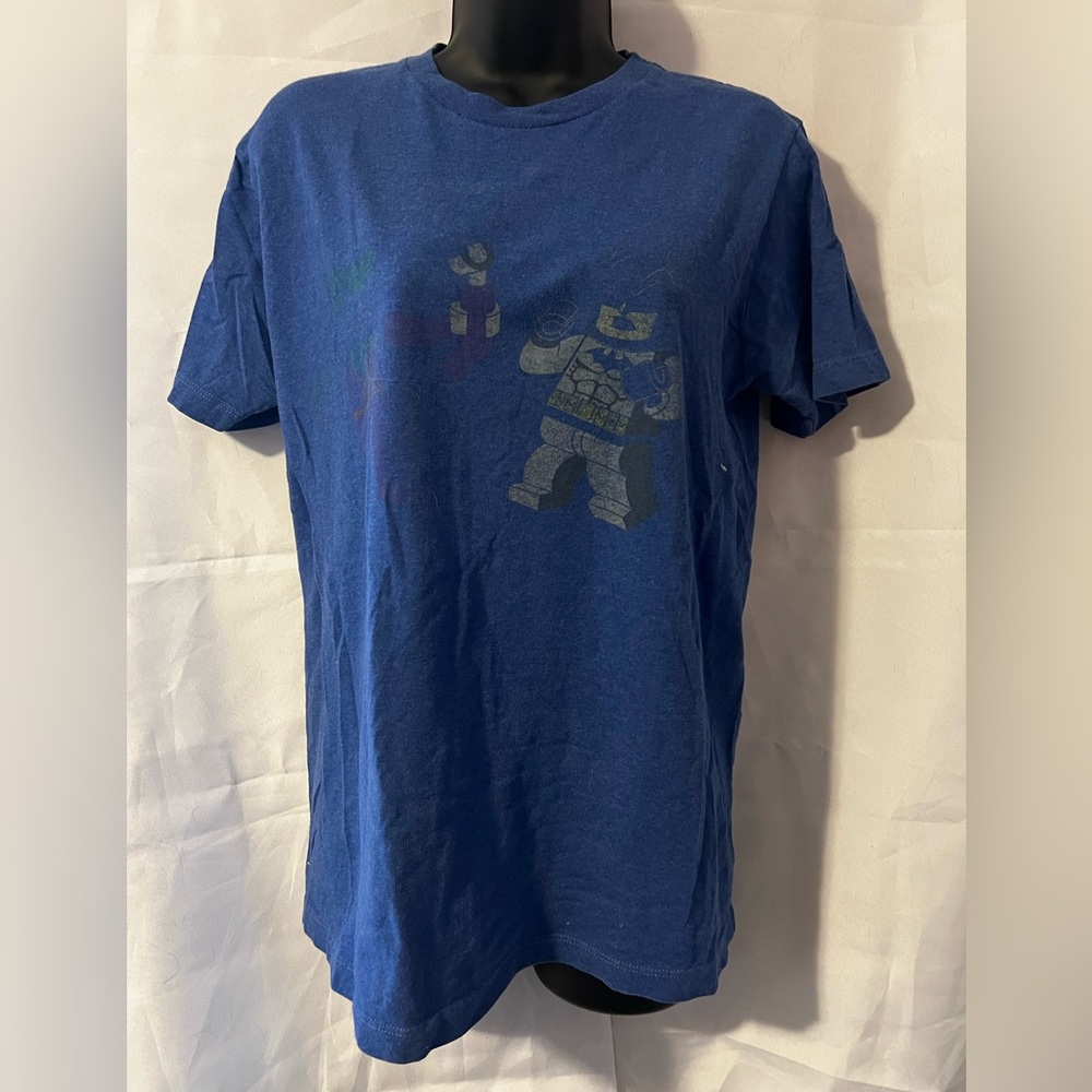 Lego Blue Short Sleeve Tee with Robot Graphic
